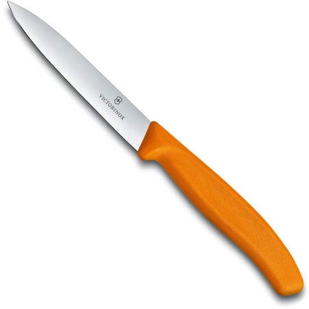 Swiss Army Brands Kitchen Swiss Classic Paring - Colored 4In Strt, Spear Point Blade, 5/8In Width At Handle Orange VIC-6.7706.L119